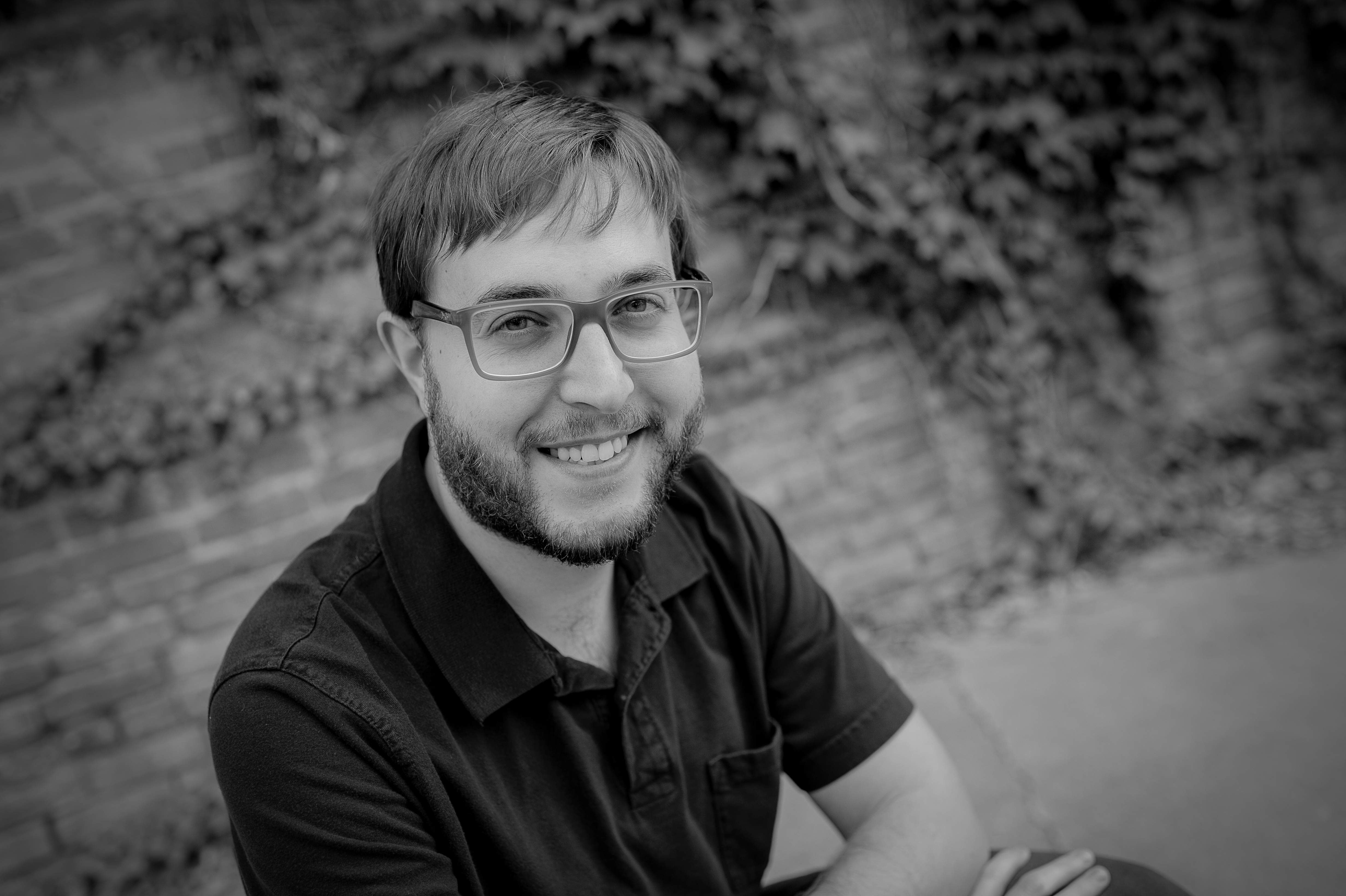 Literary Fiction writer Randal Eldon Greene bio photo in black and white