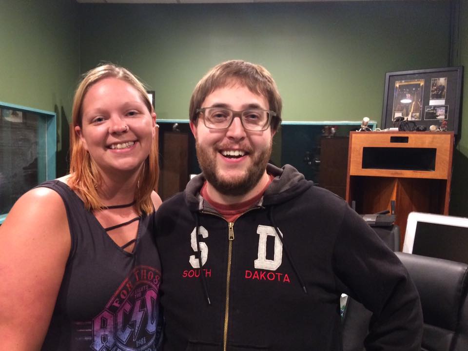 Literary Fiction Author Randal Eldon Greene and a fan after book signing and reading.