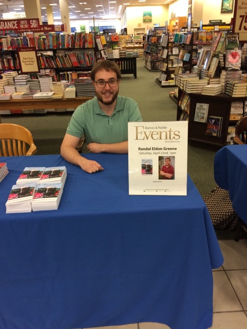 Author Randal Eldon Greene signing books at Barnes & Noble in Sioux City
